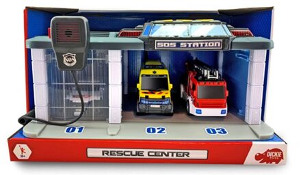 Dickie Garage Rescue Center Met Licht En Geluid B/O Nl