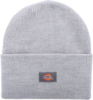 Dickies Acrylaat Omgeslagen Unisex Volwassenen Grijze Beanie Muts Grijs