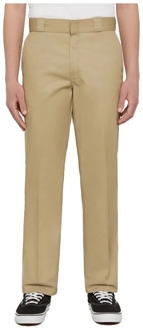 Dickies Beige Effen Broek Dickies , Beige , Heren - W33 L32