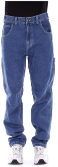 Dickies Denim Jeans met Logo Achterzak Dickies , Blue , Heren - W33,W32,W30