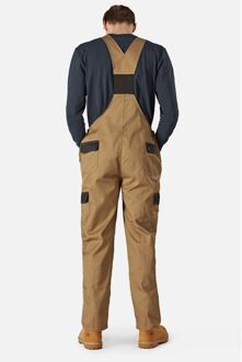 Dickies Everyday Tuinbroek en Draagband Polyester Heren Bruine Werkoverall - XL