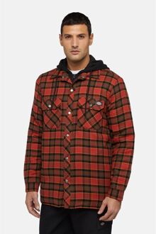 Dickies Fleece Hemd met Kap Heren Rood Shirt Jacket - maat 2XL
