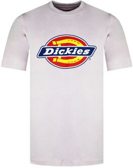 Dickies Heren Diep Paars T-Shirt Gebroken wit