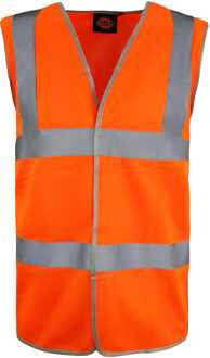 Dickies Hi-Vis Verkeersveiligheid Heren Oranje Reflecterend Vest
