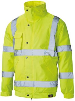 Dickies Hoge Zichtbaarheid Heren Geel Bomber Werkkledingjack