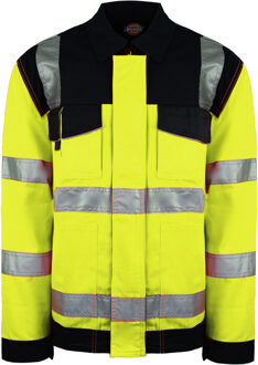 Dickies Hoge Zichtbaarheid Heren Geel Dagelijks Jasje - 4XL