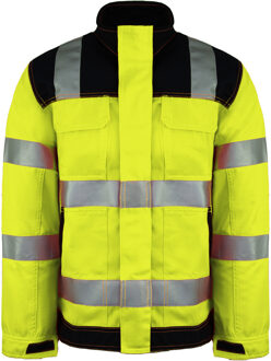 Dickies Hoge Zichtbaarheid Heren Geel Werkjasje - maat 4XL Navy