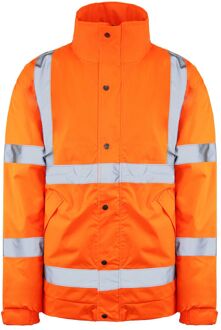 Dickies Hoge Zichtbaarheid Heren Oranje Reflecterend Bomberjack - 3XL