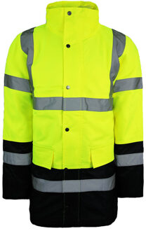 Dickies Hoge Zichtbaarheid Snelweg Veiligheid Tweekleurig Heren Geel Jasje - M