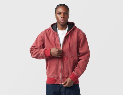 Dickies Hooded Denim Jacket, rood - S