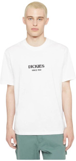 Dickies Korte Mouw T-shirt Dickies , White , Heren - Xl,L,M,S