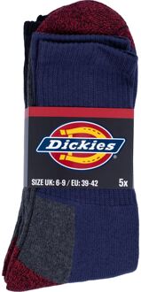 Dickies Kussens Crew Katoenen Herensokken Zwarte Kalfsocken