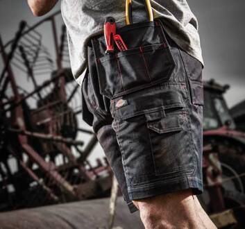 Dickies Mannen Redhawk Pro Werkkleding Korte Zwart WD802B