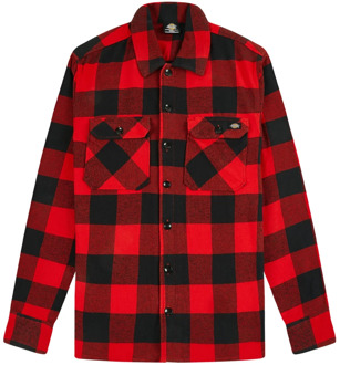 Dickies Overhemd Lange Mouw Dickies  NEW SACRAMENTO SHIRT RED