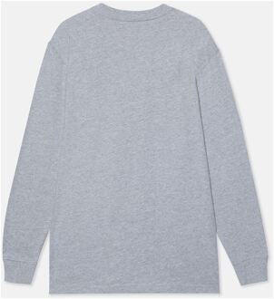 Dickies Pocket Lange Mouwen Katoenen Heren T-Shirt Grijs Houtskool - XL