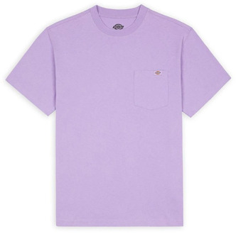 Dickies Porterdale Katoenen Jersey T-Shirt Dickies , Purple , Heren - Xl,L