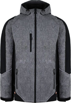 Dickies Reflecterende Softshell Heren Grijs/Zwart Waterdichte Jas