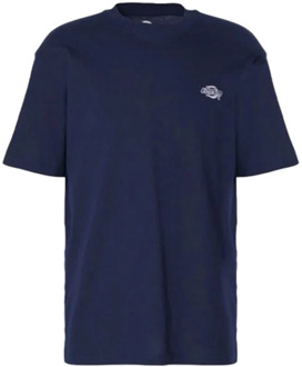 Dickies Summerdale Korte Mouw T-Shirt (Donkerblauw) Dickies , Blue , Heren - Xl,L,M,S
