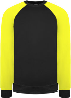 Dickies Tweekleurige Heren Zwart/Geel Sweater - maat 4XL