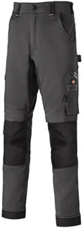 Dickies Universele Flex Kniestuk Heren Grijs/Zwarte Broek - 38W/32L