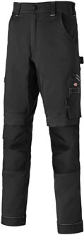 Dickies Universele Flex Kniestuk Heren Zwarte Werkbroek - 26W/32L