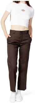 Dickies Wide Trousers Dickies , Brown , Dames - W32 L30,W31 L32