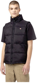 Dickies Zwarte Waldenburg Vest Dickies , Black , Heren - M