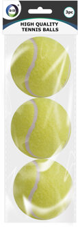 Did 3x stuks speelgoed tennisballen voor honden 6 cm