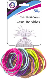 Did 50x stuks Gekleurde haarelastiekjes Multi