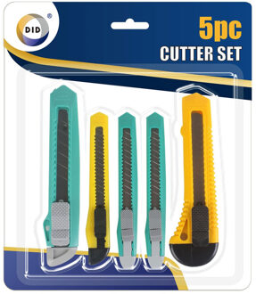 Did 5x stuks gekleurde breekmesjes Multi