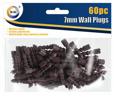 Did 60x Pluggen/muurpluggen 7 mm