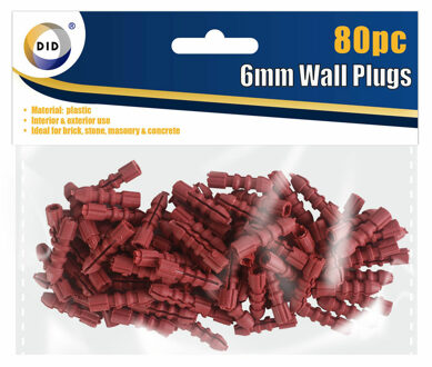 Did 80x Pluggen/muurpluggen 6 mm