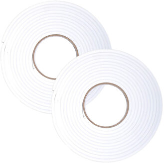 Did 8x Tochtstrips vochtbestendig zelfklevend wit 5 meter