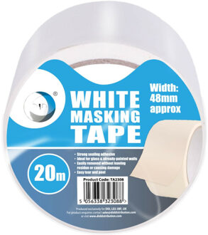 Did afplaktape/verftape transparant 20 meter - Tape (klussen)