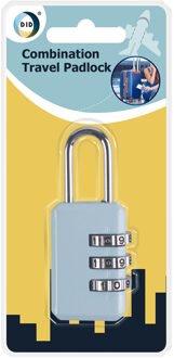 Did Bagageslot/cijferslot voor reistassen en koffers - lichtblauw - hangslot - Kofferslotjes