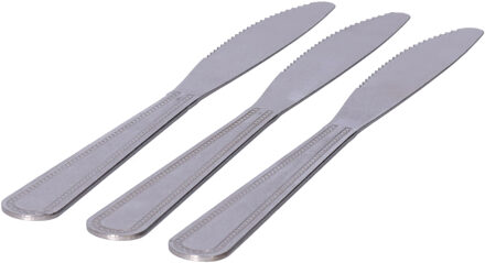 Did DInnermessen - 3x stuks - RVS - 22 cm - bestek - smeermessen