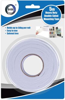 Did Dubbelzijdig foam tape/plakband 5 meter - Tape (klussen) Wit