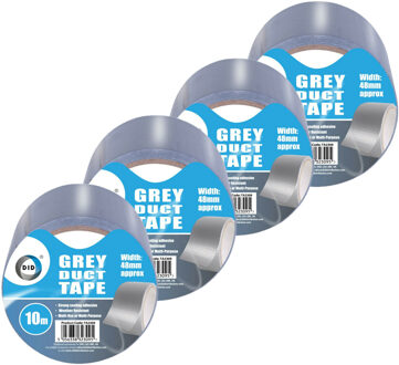 Did duct tape/reparatietape grijs 4 stuks 10 meter