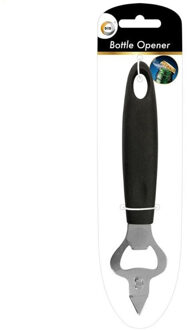 Did Flesopener - zwart - kunststof en RVS - 18 cm - Keukengerei - Flessen opener
