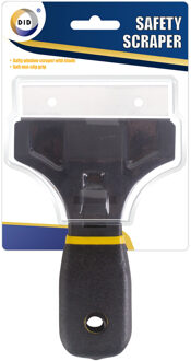 Did Glasschraper/verfkrabber - kunststof - zwart - soft grip - 11 cm