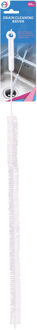 Did Gootsteenborstel - flexibel - 60 cm - kunststof/metaal - wit - schoonmaakborstel