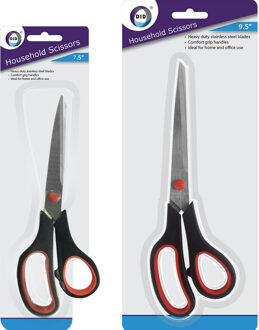 Did Huishoud/keuken scharen set 2x stuks metaal/kunststof 19 en 24 cm