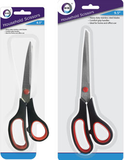 Did Huishoud/keuken scharen set 2x stuks metaal/kunststof 21 en 24 cm