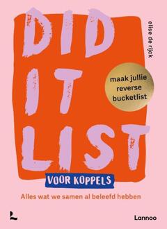 Did it list voor koppels: maak jullie reverse bucketlist -  Elise de Rijck (ISBN: 9789020971170)