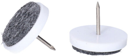 Did meubelviltjes - set van 32x stuks - voor stoelpoten - grijs - meubelbeschermers