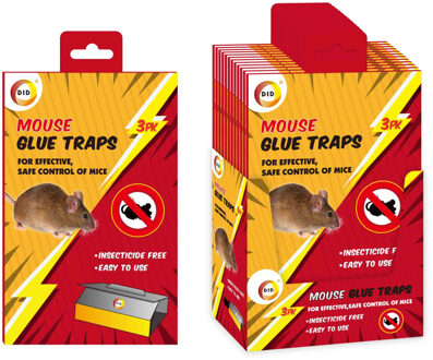 Did Muizenvallen - 6x stuks - karton - ongediertebestrijding