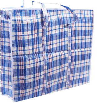 Did Opbergtas/hoes voor kussen/deken/dekbed/slaapzak 100x70x30 cm blauw - Shoppers