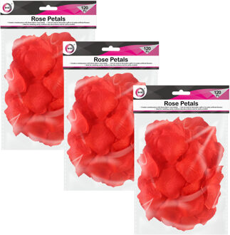 Did Rode kunststof rozenblaadjes - 360x stuks - Bruiloft en Valentijnsdag decoratie - rozen
