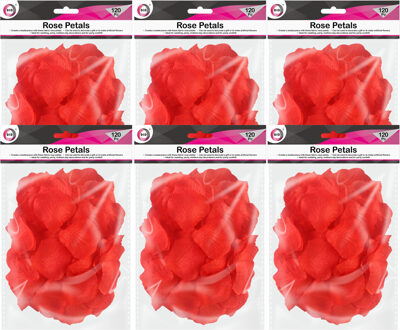 Did Rode kunststof rozenblaadjes - 720x stuks - Bruiloft en Valentijnsdag decoratie - rozen
