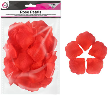 Did Rode rozenblaadjes 120x stuks Rood